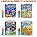 ArtCreativity 4 Pack Magic Water Coloring Books for Toddlers, Reusable Magic Water Pen Coloring Books for Kids - Mess Free Water Art Book for Toddlers - Travel Activity Toys, No-Mess Coloring