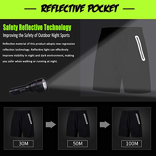 Holure Men's (Pack of 4) Athletic Shirt Compression Pants Shorts Gym Suits Black-S - Image 5