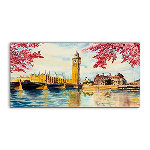Photo acrylique Londres Big Ben 120x60 cm pour habiller le mur de votre chambre