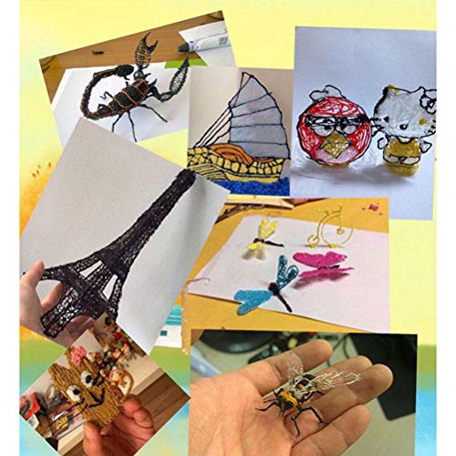 Image of 3IDEA 3D Pen Filament Refills, PLA 1.75mm, 5 Colors Pack (5M Each), High Precision Diameter, Compatible with 3D Pens & Printers, DIY Creative Art & Hobbies