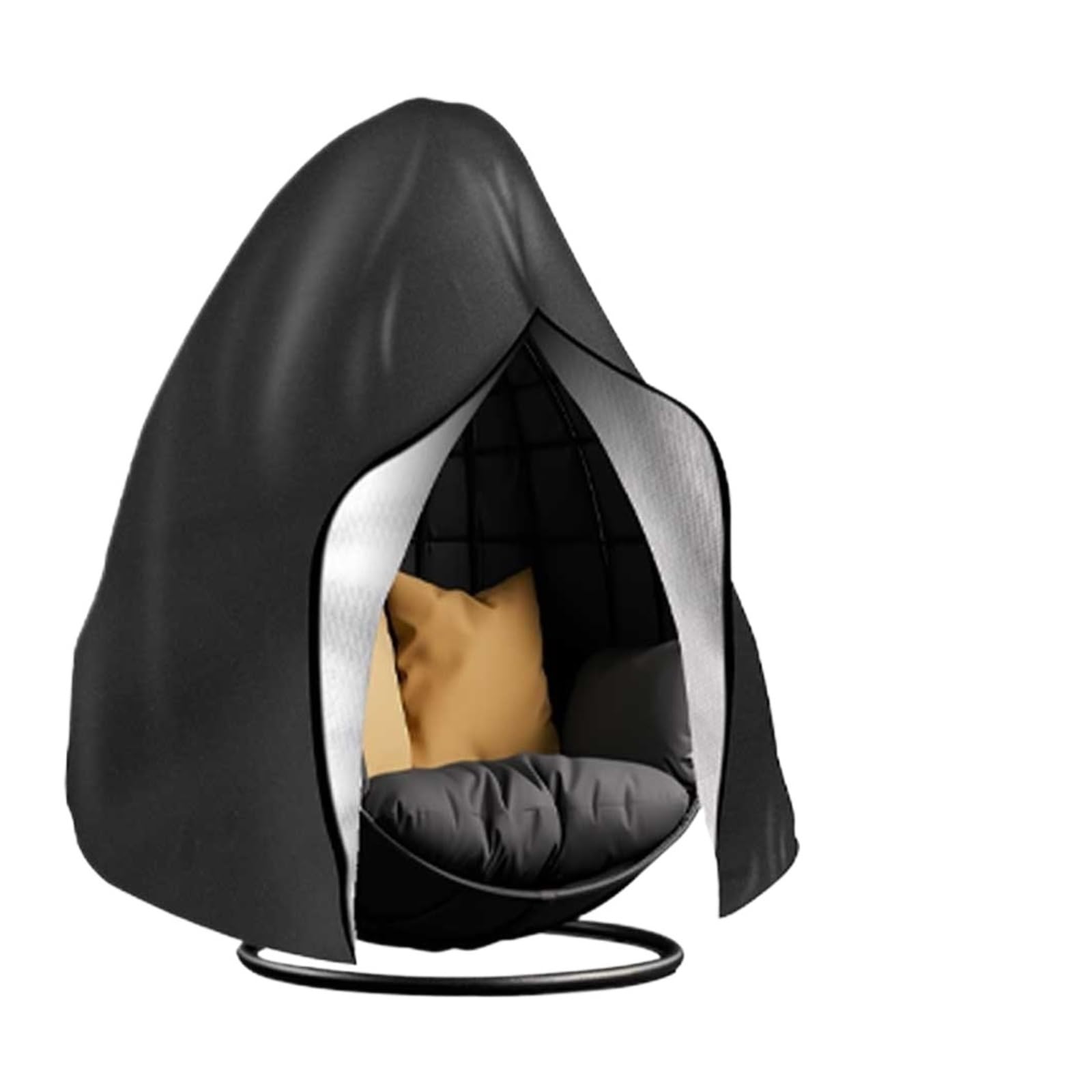 Lsyhhxc Black Patio Hanging Egg Chair Cover