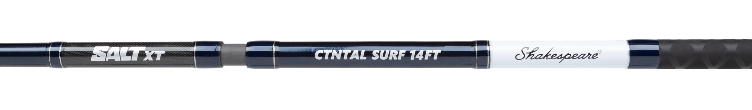 SALT XT Continental Surfcasting Wędka Shakespeare | Smukły blank wędek morskich z włókna węglowego | Wędka do dalekich rzutów z plaży | Łowienie z brzegu, z fal, z pomostów i ze skał | 4,20 m