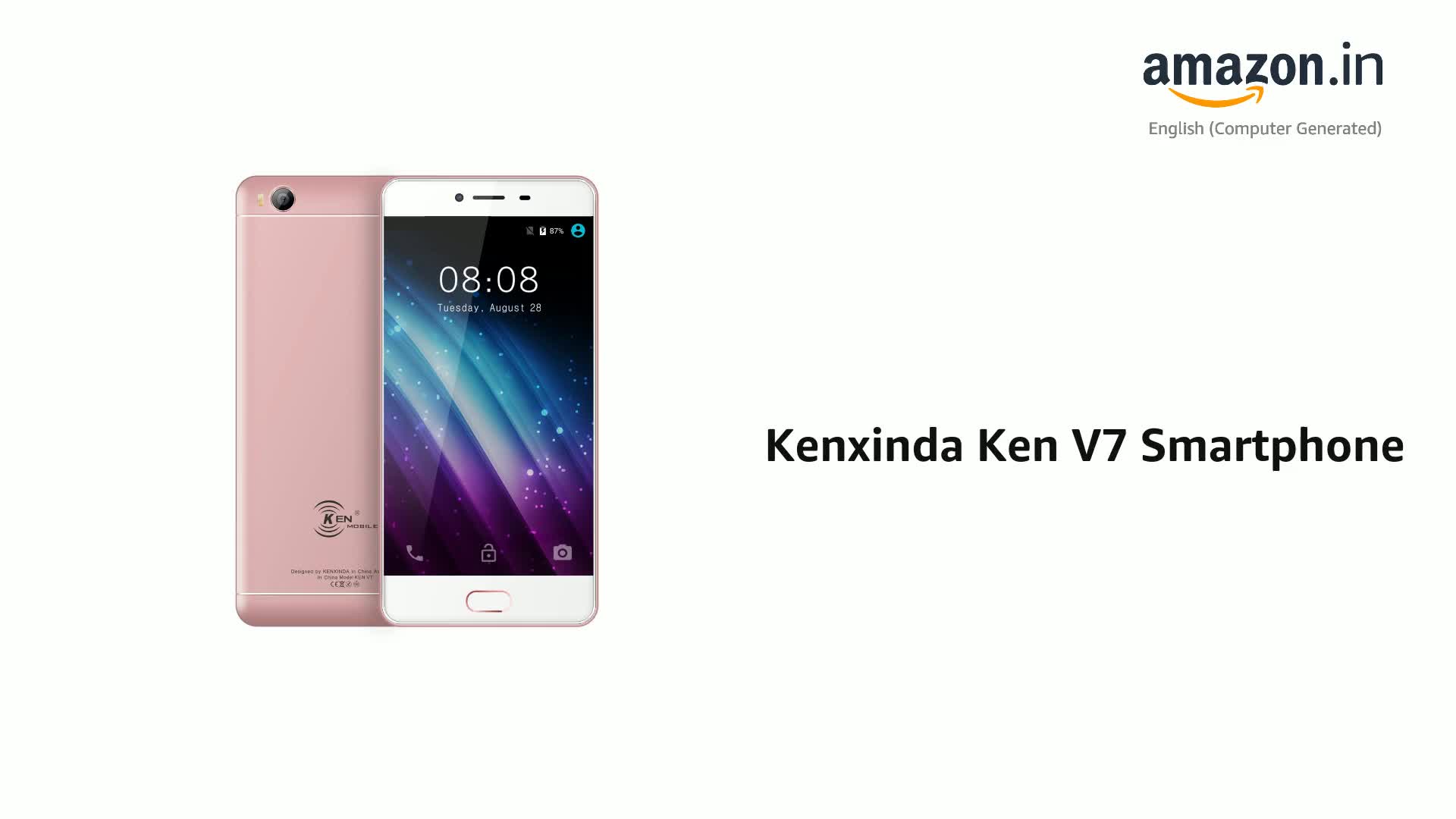 Kenxinda Ken V7 Smartphone (Rose Gold, 16GB) : Amazon.in: Electronics