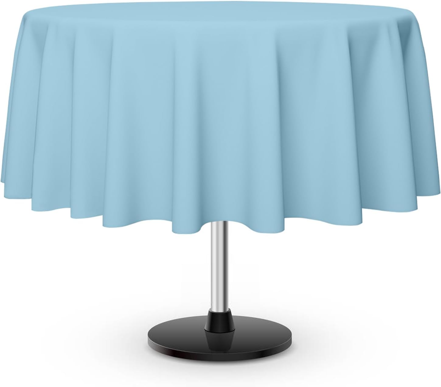 thumbnail image 2 of Meccanixity Plastic Table Skirt - 29"x14ft Disposable Party Decor (Light Blue) 2 of 14