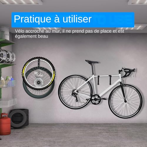Porte-Pneus Mural en Acier Robuste | Support de Rangement 2 Pièces - 4