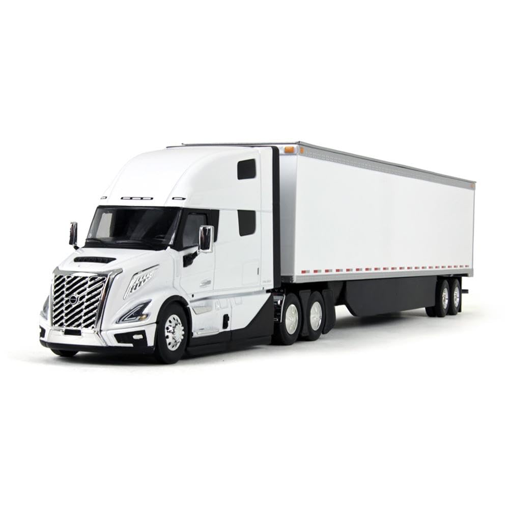 Amazon.com: First Gear 1/50 White Volvo VNL 860 with White 53ft