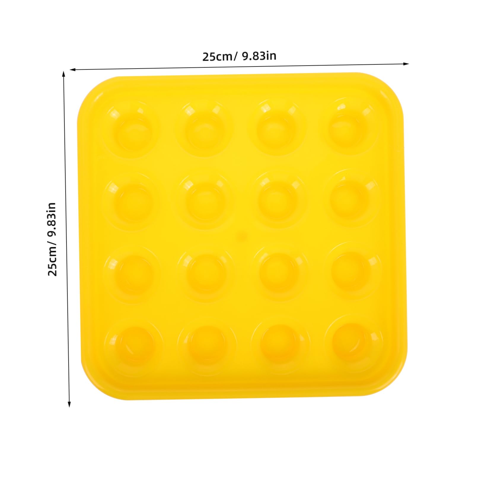 BESPORTBLE Billiards Supplies Billiard Accessories Billiard Tray Pool Ball Case Billiard Ball Rack Billiards Tray Billiard Balls Rack Pool Table Racks for Balls Ball Holder Yellow Plastic