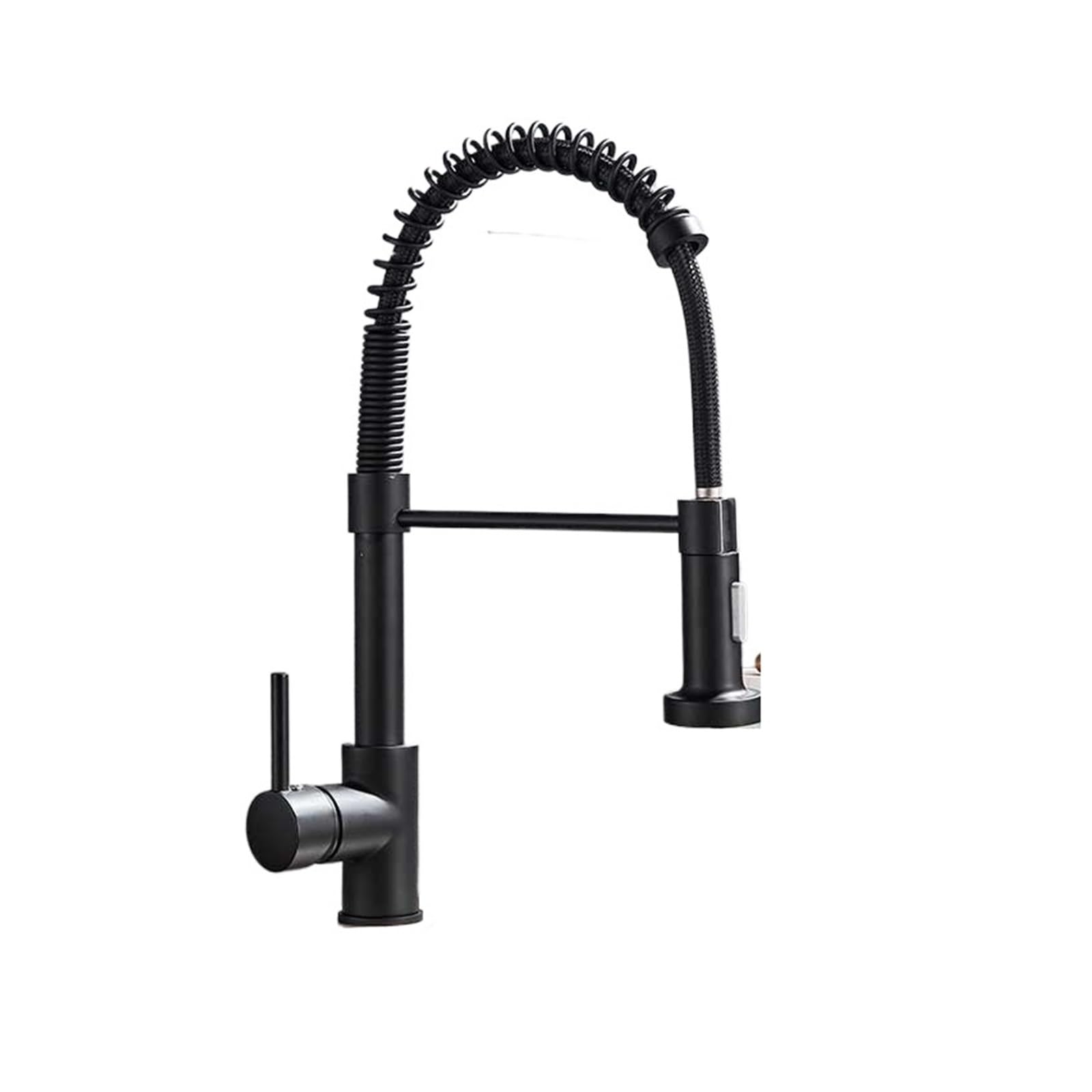 FCXWEVR 360° Rotating Kitchen Faucet DeckMounted Mixer Tap with Spray Nozzle for Sink Brushed Black Finish Cold Water Tap for Bathroom & Kitchen