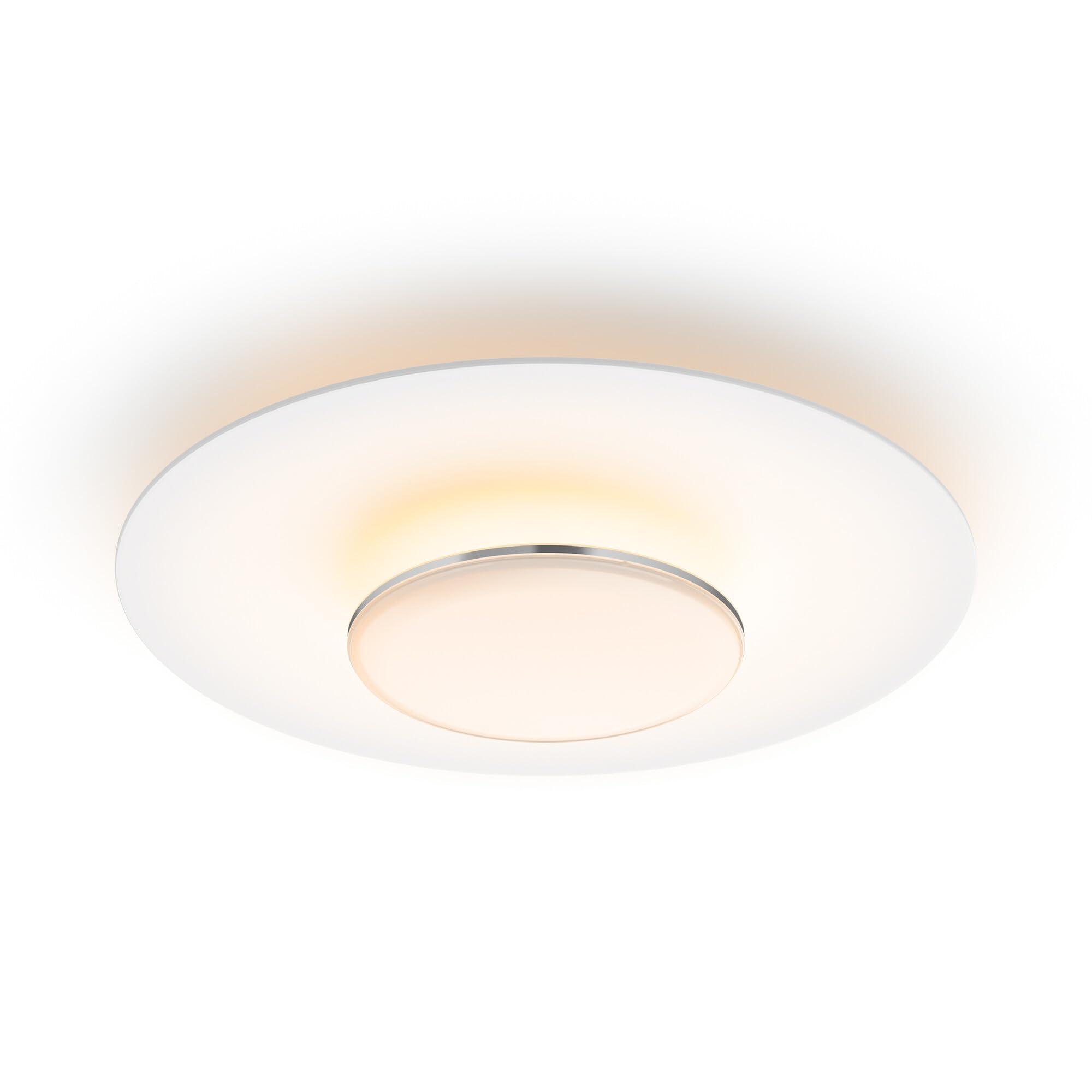 PHILIPS LED Sceneswitch Garnet CL580 40W LED Ceiling Light Fixture Warm White 2700k [40W - IP20 - White] for Indoor Home Lighting, Living Room, Study, Office