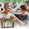 YIBOT Wall Hanging Planter Propagation Station Glass Flower Vase for Hydroponics Plants, Plant Terrarium with Wooden Stand, Bathroom, Home Office Living Room Decor Gift #4