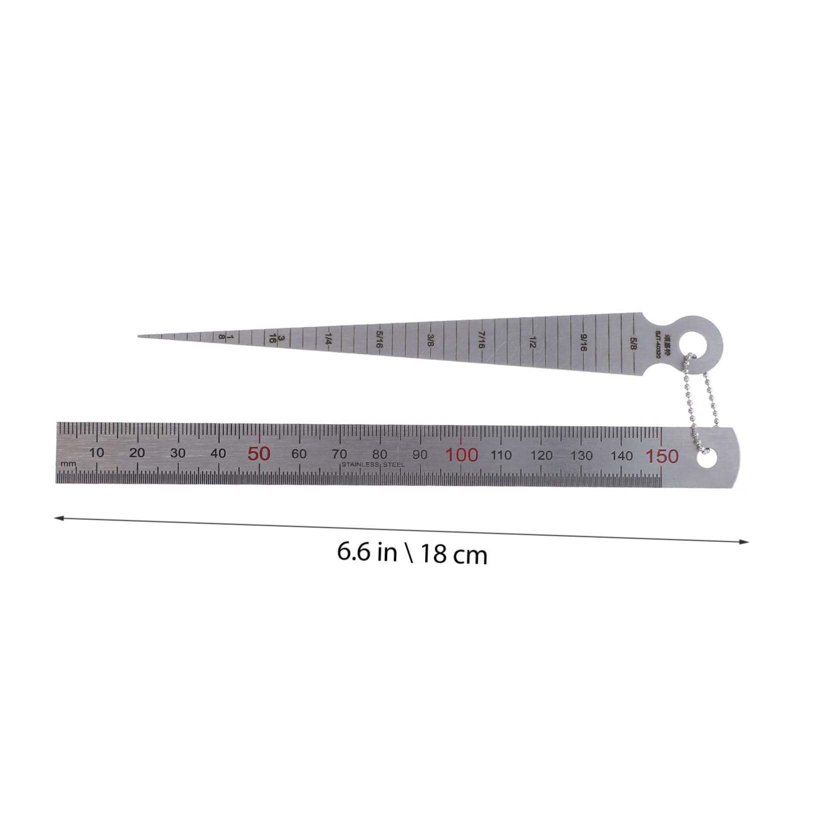 Mipcase Welding Gauge Precision Ruler Heavy Duty Steel Gauge for Welder Standard Ruler