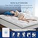 Bedsure Mattress Topper Queen - Pillow Top Queen Mattress Protector with 8-21 Inches Deep Pocket, 800 GSM Extra Thick Waterproof Bed Pad Fitted, Soft Cover Bed for Home, Bedroom, Hotel - White