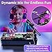 Kids DJ Mixer Board Controller Toy Set with Turntable, Piano Keys, Microphone & Bluetooth - Musical Instrument Toy for Toddlers, Babies & 3-8 Year Old Boys & Girls - Birthday (Black)