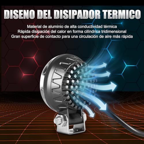 Luces de carretilla elevadora LED rojo de almacén Dinfu con luces laterales 12V 24V 48V 110V 4