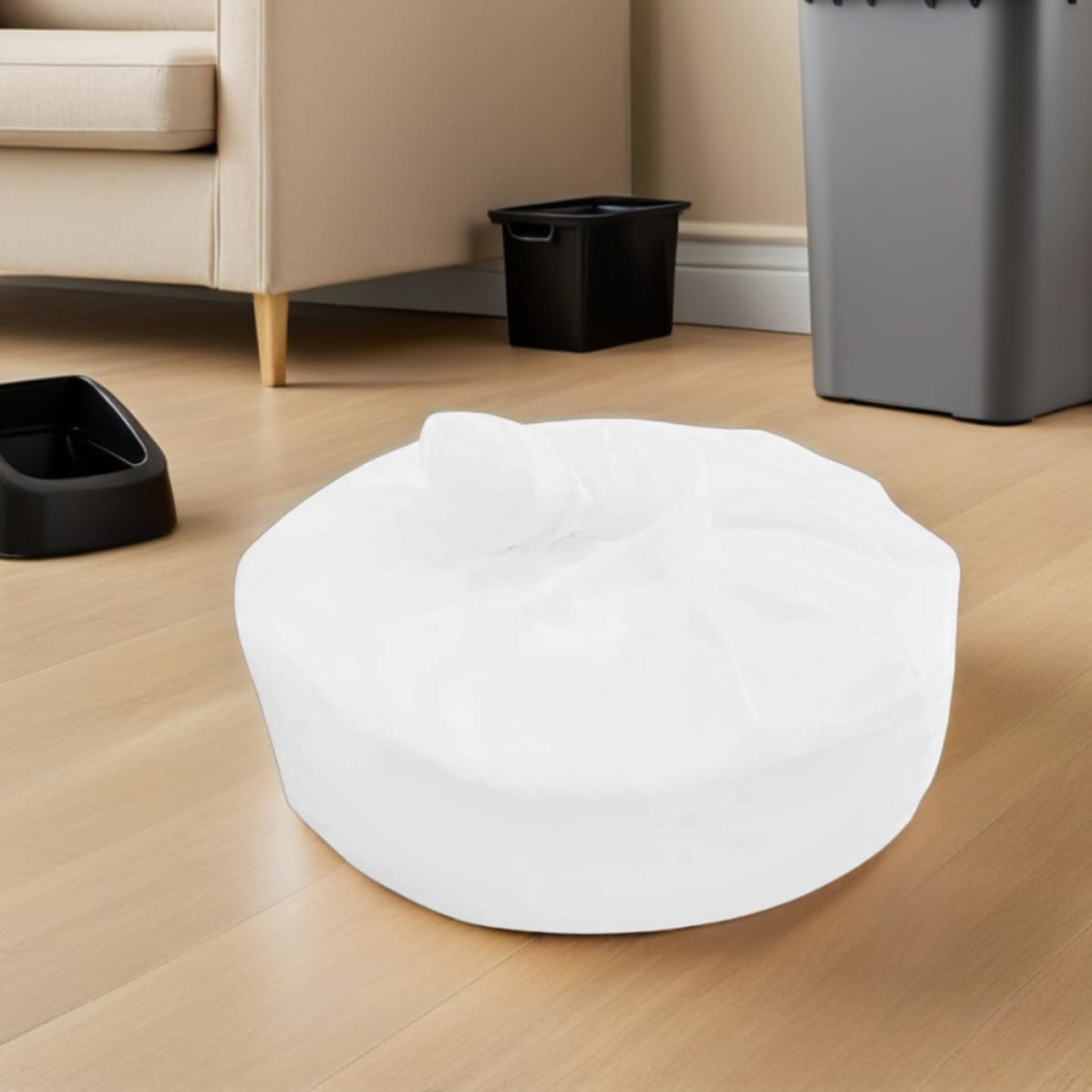Bean Bag Inner Liner Cover, Breathable Gauze, White, Washable