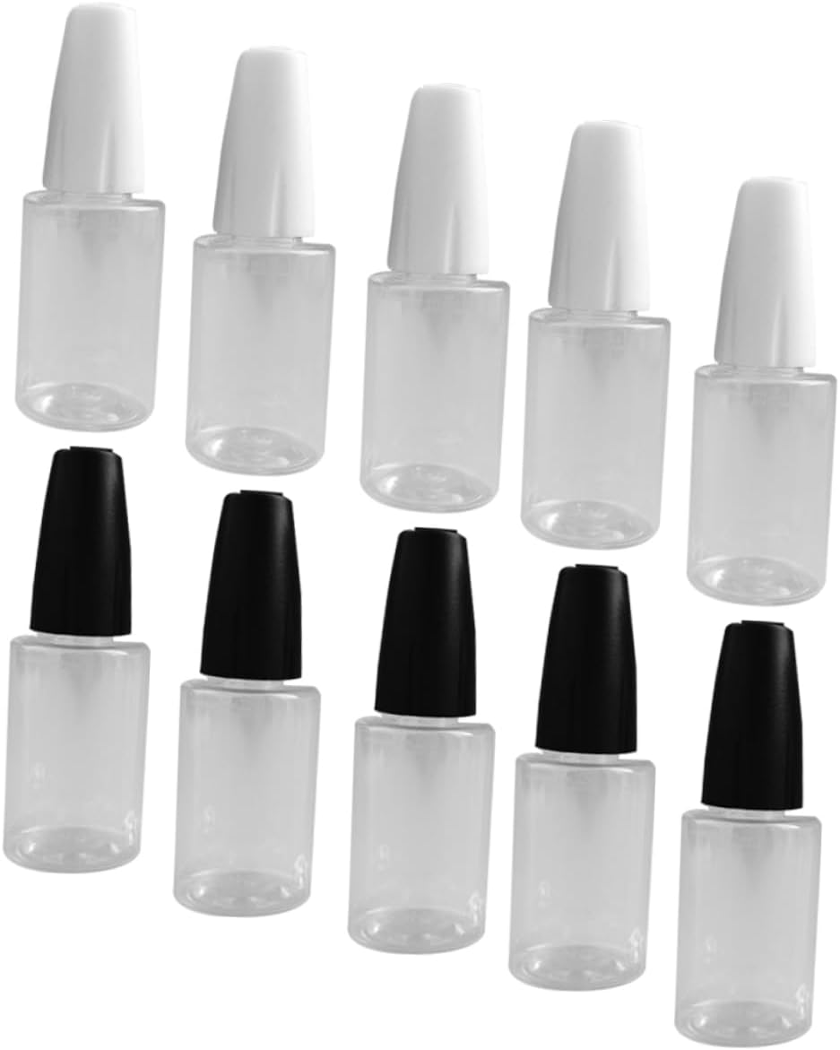 ULTECHNOVO 50pcs Precision Applicator Bottles Multi-function Glue Dropper Bottles Caps for Liquid Dispensing Crafting and Travel Use