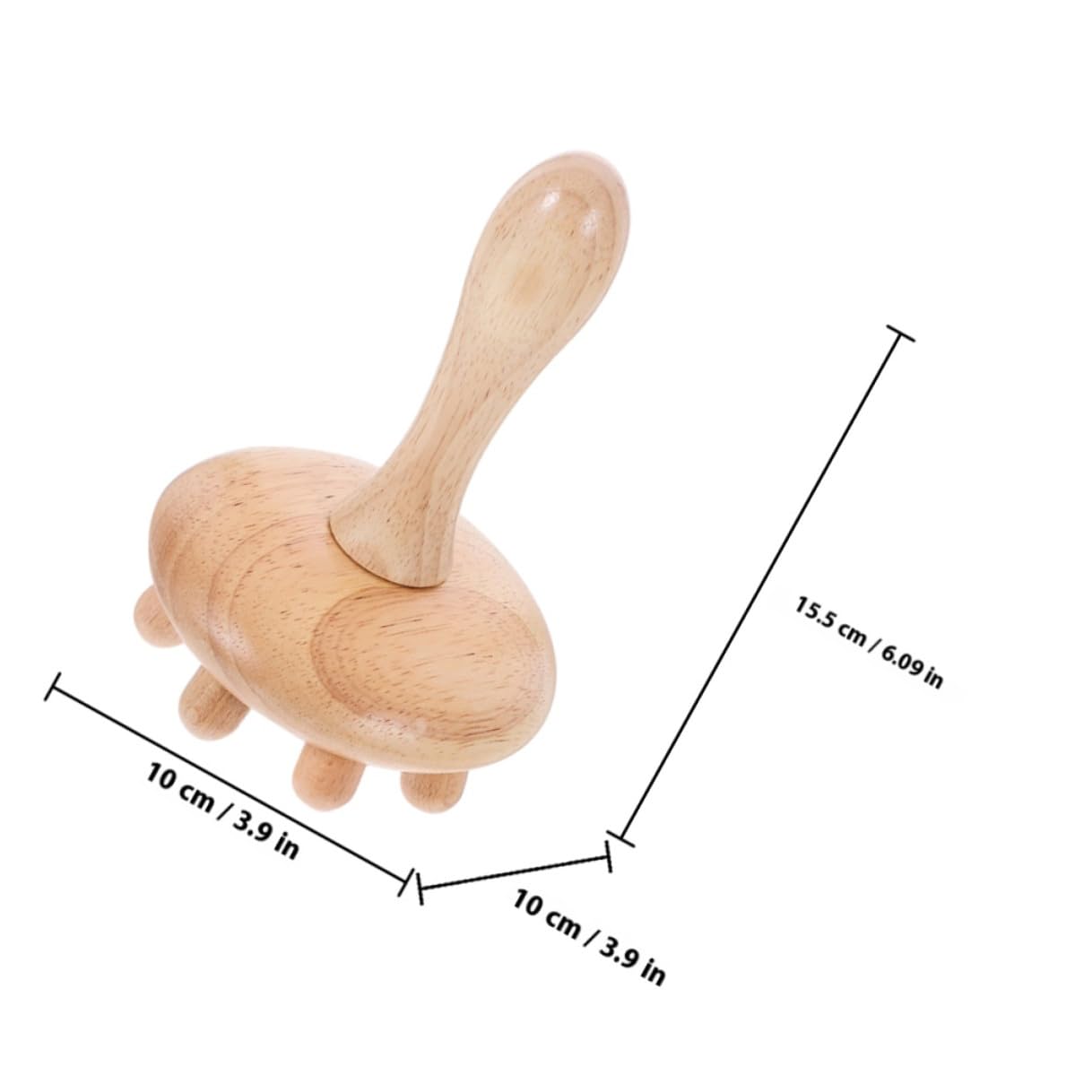 GARVALON Peine de Madera Natural 2 Piezas para Masaje de Cuero Cabelludo Resistente a Roturas, Alivia Dolores de Cabeza, Diseño Práctico y Delicado para Uso Diario
