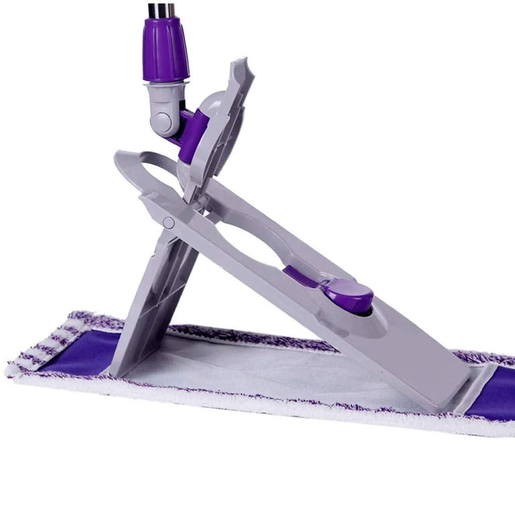 Trapeador de Polvo Morado, trapeadores de Microfibra para Limpieza de Pisos, con Mango Ajustable Extensible y Almohadillas Lavables para trapeadores