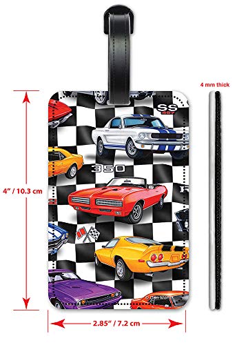 Muscle Cars - Image by Dan Morris - Luggage ID Tags - Suitcase Identification Cards - Set of 22