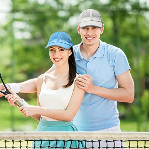 Fivebop 4 Pack Men Women Mesh Baseball Cap Breathable Trucker Hat Cool Summer Sun Cap For Outdoor Sports (4Pack-Pink+Blue+Red+Orange) #TOP5