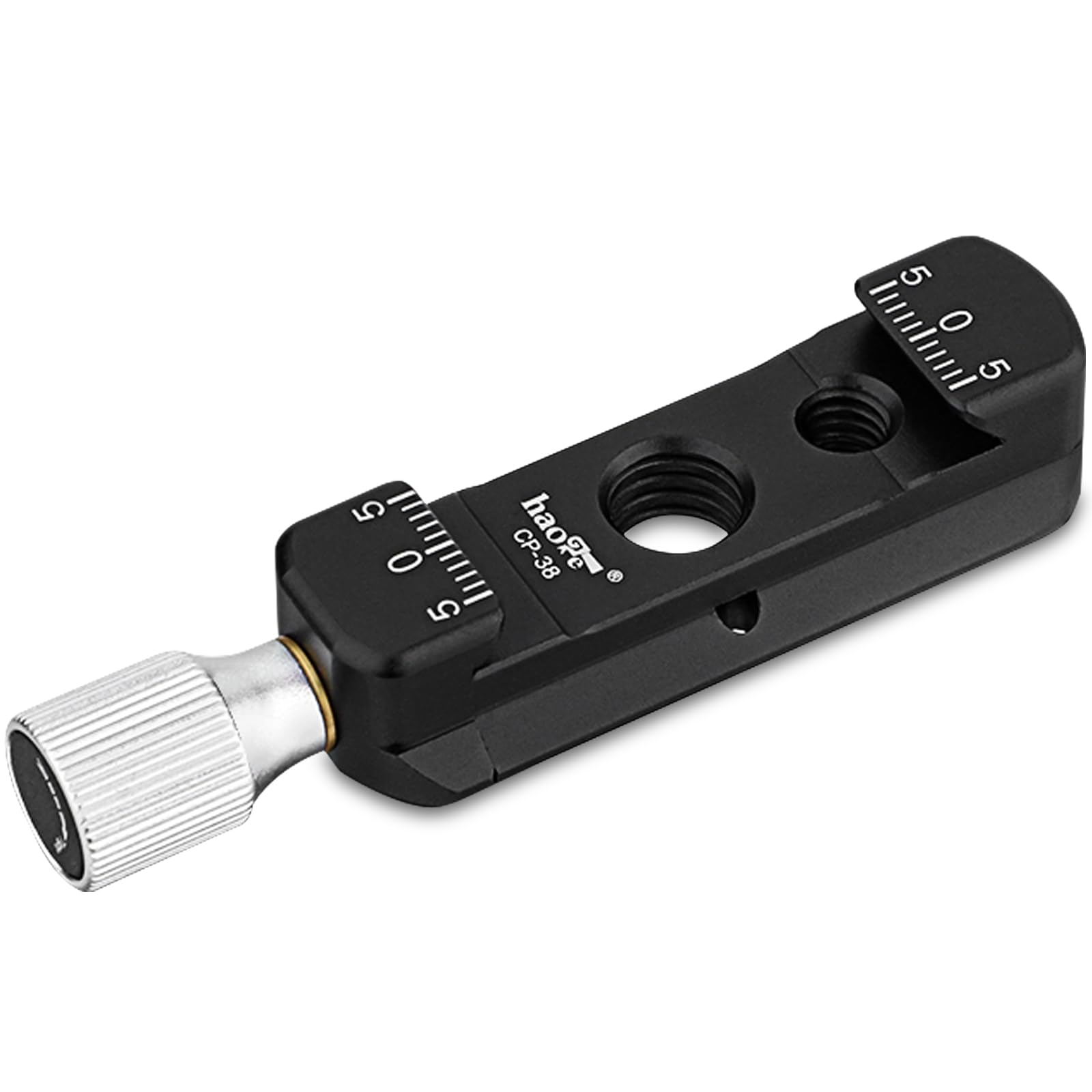 Haoge CP-38 NATO Rail and Mirrorless Quick Release Clamp and Plate for Arca-Type Standard with 1/4” Thread 3/8” Locating Hole NATO Rail (ARRI-Style