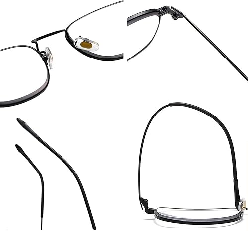 Miniatura 5 de LKP Lentes de lectura fotocromáticos para mujer, lentes de sol multifocales, bloqueo de luz azul, anti fatiga ocular, cuadrado de metal 1.0 (tamaño