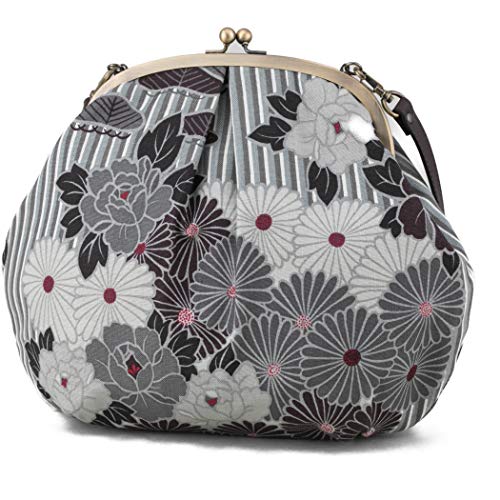 Vintage Kiss Lock Purses and Handbags Crossbody Bag/Made in Japan Japanese Bag Evening Clutch Buckle Purse Shoulder Bag