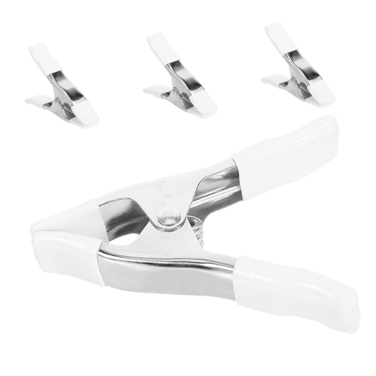 OSALADI Medium Size Heavy Duty Clamps for Photography Backdrop Nickel Coated Pvc Protection 4/pack