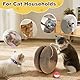 Magic Organ Cat Scratching Board, Cat Akkordeon, Cat Cordion, Cardboard Cat Scratcher Cat Bed Interactive Scratcher Cat Toy, Foldable Convenient Cat Scratcher Durable Recyclable Comes with Ball