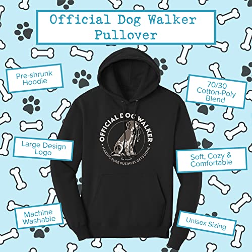 Dog is Good Men's Official Dog Walker Hoodie- Great Gift for Dog Lovers Black2