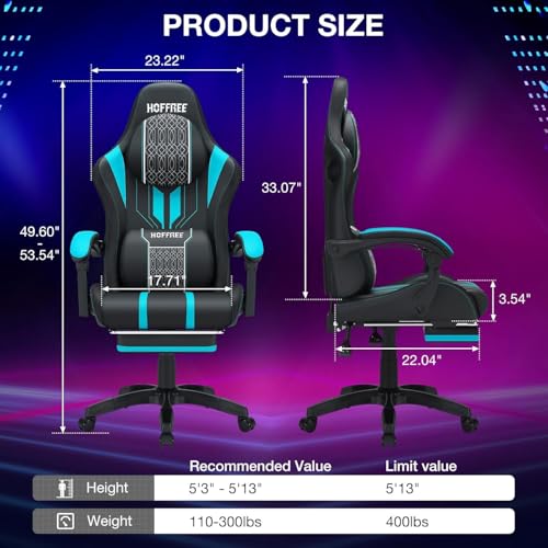 HOFFREE-LED-Gaming-Chair-with-Speakers-Massage-Big-and-Tall-Computer-Gaming-Chairs-Ergonomic-Reclining-Heavy-Duty-Game-Chair-with-Footrest-Blue-and-Black HOFFREE LED Gaming Chair with Speakers Massage Big and Tall Computer Gaming Chairs Ergonomic Reclining Heavy Duty Game Chair with Footrest Blue and Black