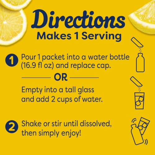 Image of Crystal Light Drink Mix - Lemonade Special, 4 Count (Variety Pack) | Lemonade & Raspberry Lemonade (2 Count Ea.) , On The Go Variety Pack