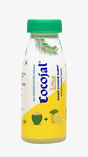 Image of Cocojal Lime Tender Coconut Water | No Added Preservatives | No Added Flavours | Not from Concentrate | 200 ml (Pack of 12)