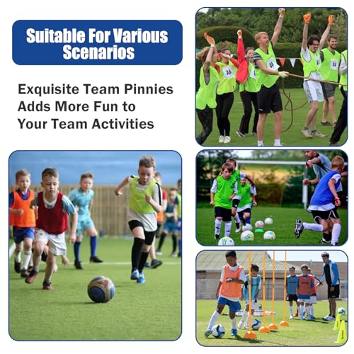 Antoyo Soccer Pinnies Youth with Numbers Scrimmage Team Pinnies Practice Vests Pinnies Jerseys for Basketball Soccer Football Bibs for Youth Adult