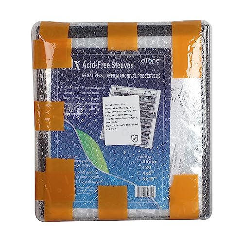 Acid Free Archival Film Bag Album Film Protector Storage Box Archival Binder with Ring for Printfile Standard 135 35mm 120 4x5 8x10 Negative Pages Film Bag(135) - Image 2