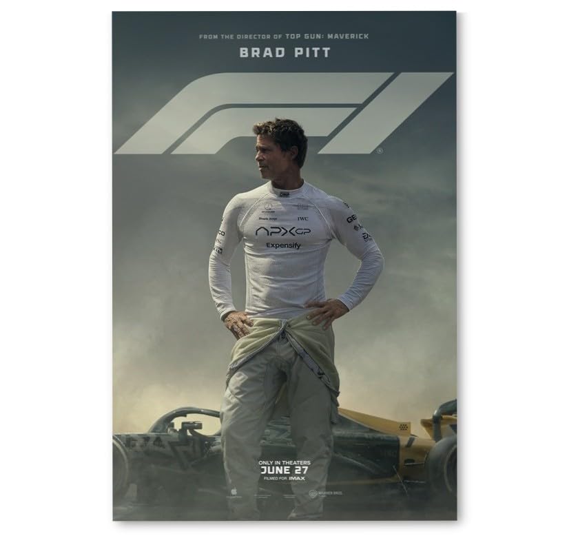 Amazon.co.jp: 映画ポスター エフワン F1 ブラッドピッド 11×17インチ