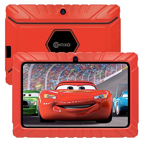 Contixo Tablet infantil V8, 7 polegadas HD, idades 3 – 7 anos, tablet infantil com câmera, controle