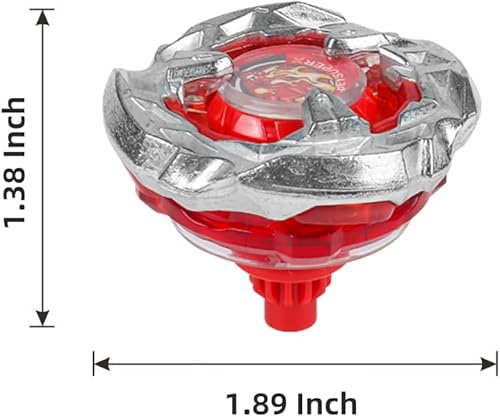 Miniatura 5 de Cxdhzlx BX Bey Battling Spinning Top Set, BX Gaming Toys, 4 BX Burst Tops con 2 X Launchers Grip Starter, juego de combate de batalla, caja de