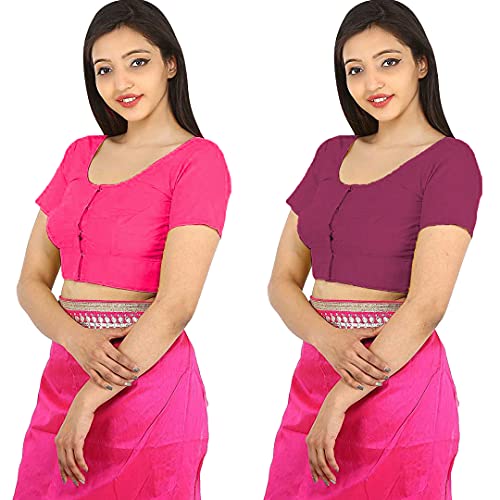 Image of Namita Women's Rubia Cotton Solid Half Sleeve Blouse