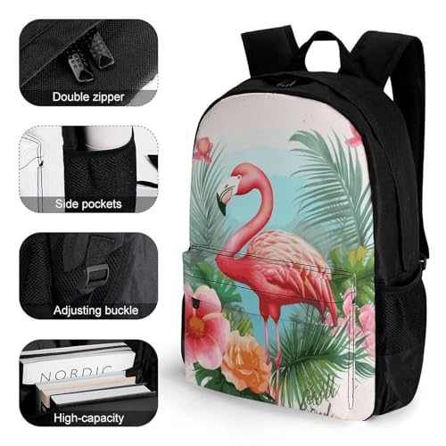 Mochila Tropical Flamingo ligera para hombre y mujer miniatura 3