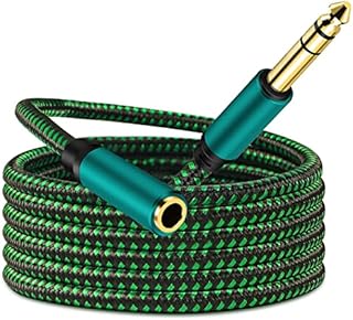 OvagYeng 3.5mm to 6.35mm Cable 3m,6.35mm 1/4" Audio Male to 3.5mm 1/8" Female Stereo Jack Adapter Extension Wire Cord,for Home Audio, Amplifiers, Home Theater Devices, or Mixing Console