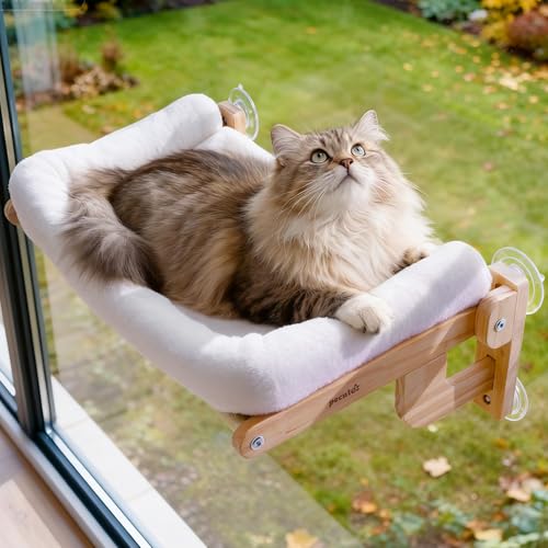 Pecute 66x39cm Weiche Katzen Fenster Hängematte Fensterliege für Hält 18kg