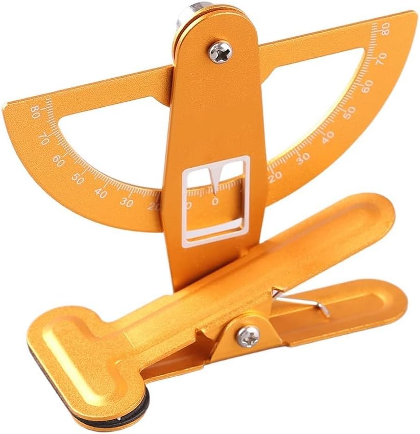 Control Angle Gauge Tool For Fixedwing Aircraft With Adjustable Clamp And Steel Pointer, Designed For Surface Travel Adjustment On Model Wings(red)