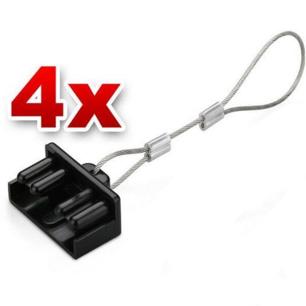 Lot de 4 cache-poussière pour prise de batterie 50 A Anderson - Capuchon de protection en PVC ignifuge