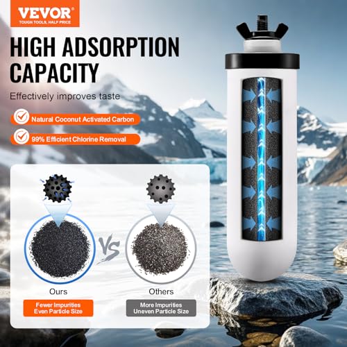 Filtros de Agua de Repuesto para Sistema por Gravedad VEVOR, Pack de 2 Unidades 2