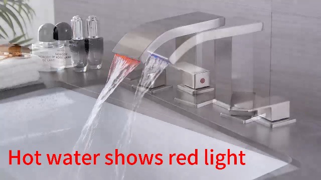 Bathroom faucets 3 Hole Widespread Modern Bathroom Sink