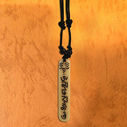 Image of Divya Mantra Om Mani Padme Hum Mantra Pendant Necklace