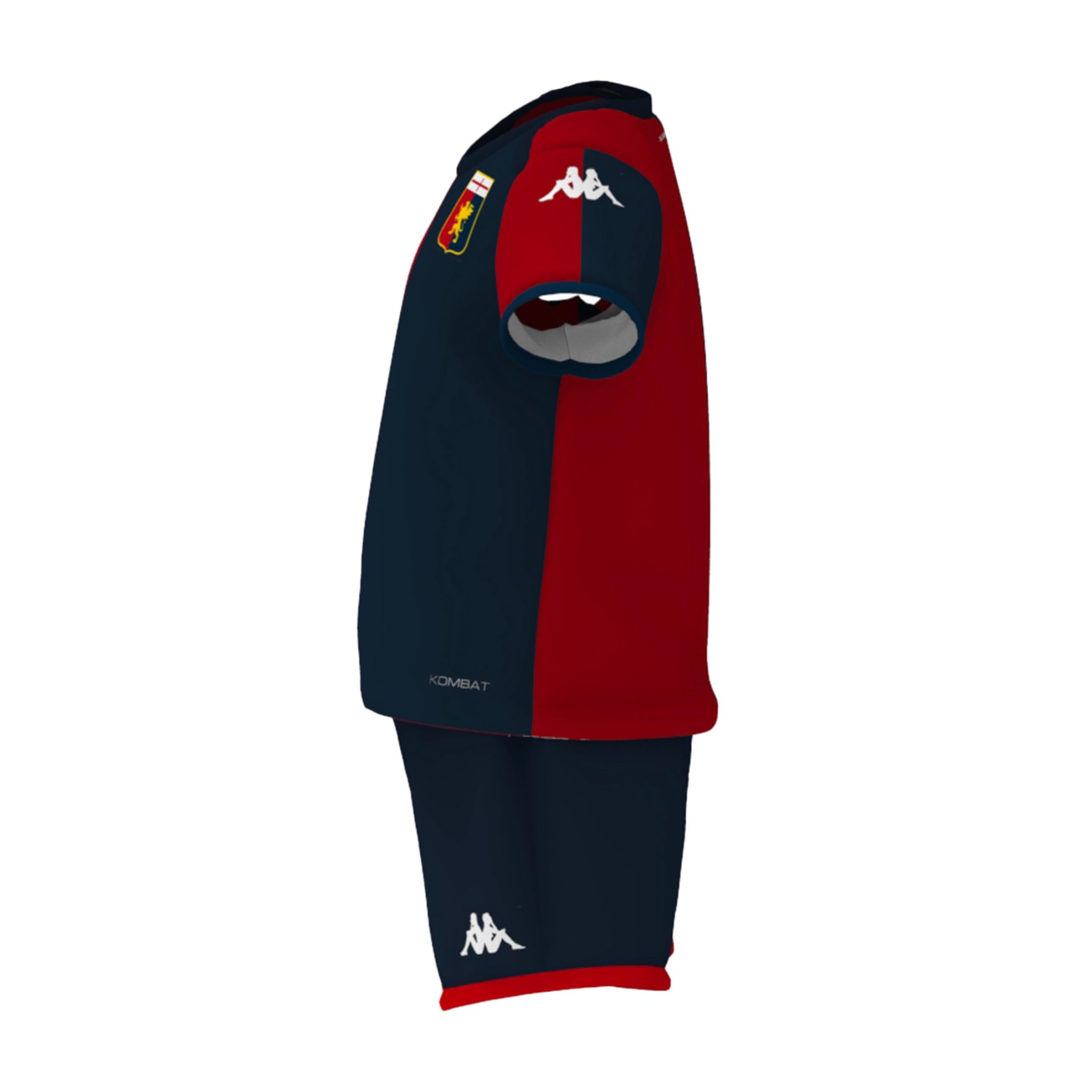 Kappa Completo Kit Neonato Maglia Gara Home Ufficiale Genoa FC 2024/25 Personalizzabile Messias Jr Pinamonti Gollini Vitinha