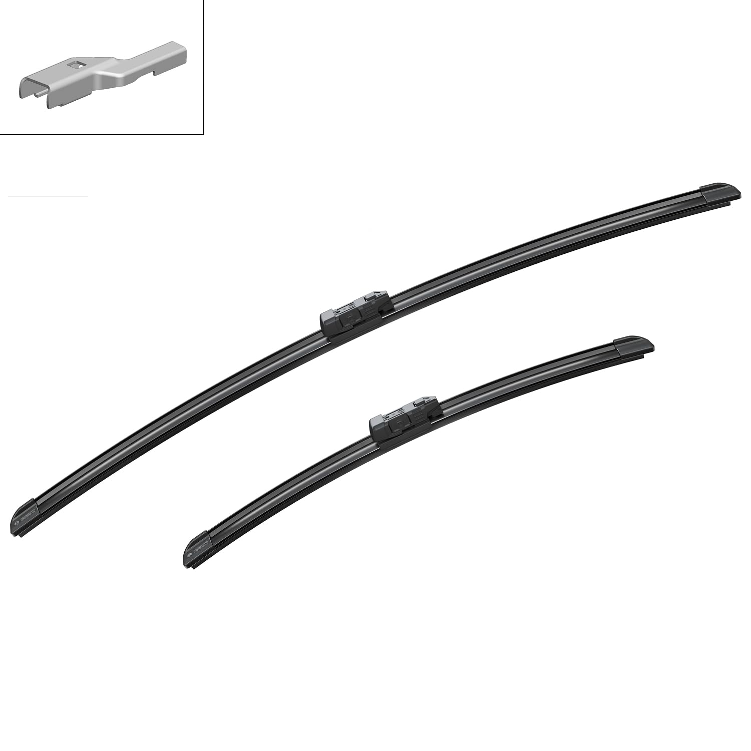 BOSCH Balai d'essuie-glace Aerotwin A543S avant 3397014543 | Compatible avec: BMW 2 Active Tourer, 8 Coupe, CITROËN BERLINGO, BERLINGO Kasten/Großraumlimousine