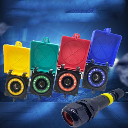 Conector Industrial Circular Hilitand 630A 1000V AC 1500V DC M16 4PCS miniatura 4